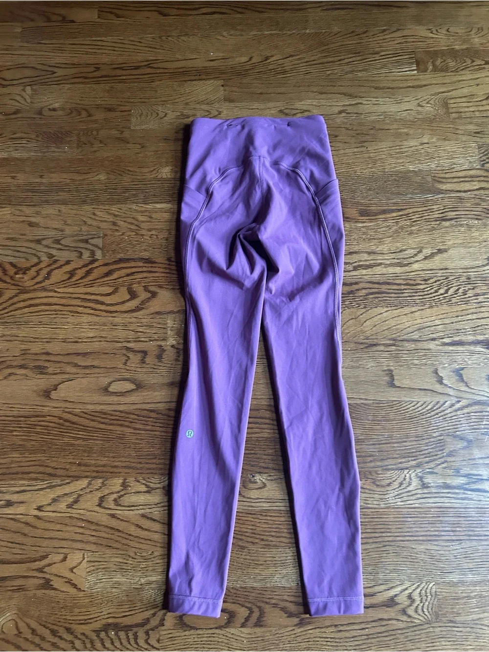 Lululemon Fast & Free High Rise Leggings Berry colored Side Pocket Size 2